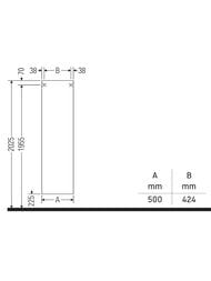 ����� ��������� Duravit Ketho 500�1800�360 ����� ������, ����� ������ KT1265R2222