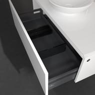 Тумба под умывальник Villeroy & Boch LEGATO (1000х380х500) подвесная,1 ящик, белый глянец B57100DH