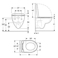 ������ ��������� Geberit Renova T54 (370�540) ������������, ������� ��������� QR 500.801.00.1