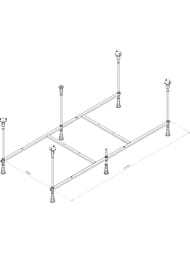 Каркас для ванны AM.PM Func 1500х700мм, материал аллюминий W84A-150-070W-R