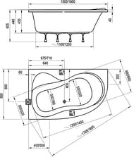 ����� ��������� RAVAK ROSA 95 150�95 P �����
