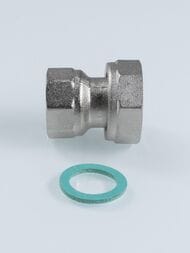 Муфта VALTEC 1"х3/4" ВВ с накидной гайкой, VTr.614.N.0605