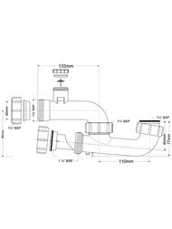����� P-�������� McAlpine (1 1/2"�40��) � �������� � ����. ��������, ����� �������.�� 40 MRB7-ANSV