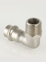 Отвод пресс VALTEC 35х1"Н, 90° нерж. сталь, VTi.953.I.003506