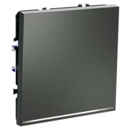 Проходной переключатель одноклавишный с подсветкой Voltum S70 VLS010406, титановый