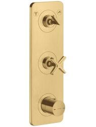 Смеситель Axor Citterio E 36703250 для душа, термостатический, для 2 потребителей, шлиф.золото