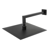 Верхний душ 30х30 см с кронштейном 30 см Mariani B1415Q0500, черный матовый