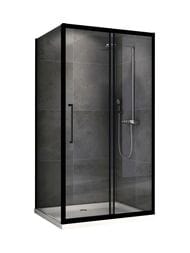 Душевой уголок ABBER Schwarzer Diamant AG30180BH-S60B (1800х600х1950) прямоуг., прозрачный/черный
