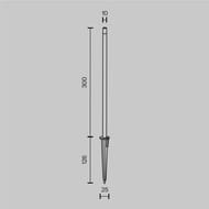 Ландшафтный светильник Maytoni Spear (Спиар) O441FL-L1GF3K, 3000K 1Вт 24В IP 65, графит