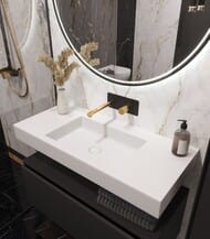 Мебельная раковина Armadi Art Flat (Флэт) (1004x452x100) 888-100 белая