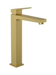 Смеситель для раковины Vitra Minimax Square однозахватный, золото браш. A4372425EXP