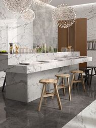 Керамогранитная плитка ITALON Charme Evo Statuario (300х600) патинированная, 610015000235 (кв.м.)