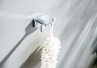 Крючок для ванной Aquatek Либра AQ4302CR двойной, цвет: хром