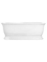 Ванна акриловая BelBagno BB400-1700-800 1700х800х600 овальная, отдельностоящая, переливом, белый