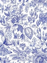Обои виниловые на флизелине Marburg Gloockler Pompoos Provence 35616 (0,53х10,05) синие (рул.)