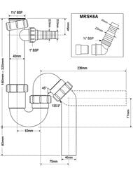����� P/S-�������� McAlpine (1 1/2"�40��) ������� ��� ���.�������, �������.����� MRSK6A