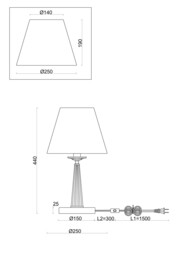 ���������� ���������� Freya Osborn (������) FR2027TL-01BS, 220/240 V, IP 20, �����