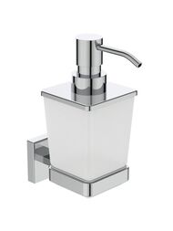 Диспенсер для жидкого мыла Ideal Standard IOM Square с держателем,с крепежом,матовое стекло E2252AA