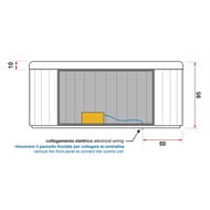 Минибассейн отдельностоящий для улицы Gruppo Treesse Male PMAL01BP 2100х2100х950 серый