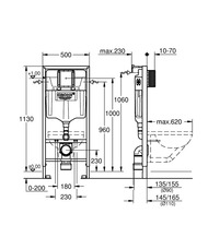 Grohe Rapid SL Solido 5�1 ����������� ��� ���������� ������� � �������� ����� ������ ���. 1000046