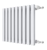 Радиатор КЗТО Quadrum 40 V 1750-4 R нижнее правое подкл, белый муар QUD40V17504RRAL1Т104S9016