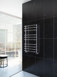 GROTA ECO FORTE Полотенцесушитель "Лесенка" 480x900 полиров. нерж. сталь, диаг./ниж. подкл. D-1/2"