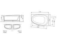 ������ ����������� ��� ����� AM.PM Like (1700�1100) ������������� W80A-170U110W-P