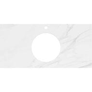 Столешница KERAMA MARAZZI PLAZA 1000х480х9 для тумбы, цвет белый мрамор PL5.SG507120R\100