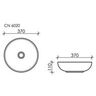 �������� ��������� Ceramicanova Element 370�370�110 �������, ��� ��������, ����� CN6020