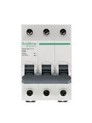 Выключатель Systeme Electric автоматический трехполюсный 25А С 4.5kA 400В City9 Set C9F34325