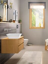 Смеситель для раковины Hansgrohe Rebris E 72568000 однозахватный, встраиваемый, цвет: хром — миниатюра 2