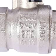 Кран шаровый STOUT 3/4"ВН, бабочка, стандартнопроходной, SVB-0014-000020