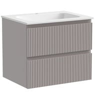 Тумба под раковину SANCOS Snob T (590х445х500) подвесная, два ящика, Doha Soft SNT60SM