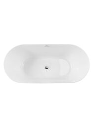 Ванна акриловая BelBagno BB416-1700-800 1705x800x615 отдельностоящая, овальная, белый