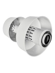 Оголовок с ветрозащитой Rommer 60/100 белый (алюминий) RCA-6010-000334