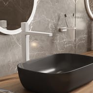 Смеситель WasserKRAFT Saale 9503H для умывальника, однозахватный, белый Soft-touch
