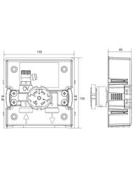 Монтажный набор Oventrop Unibox RTL (57mm) с термостатом Uni RTLH белый пластик 1022735