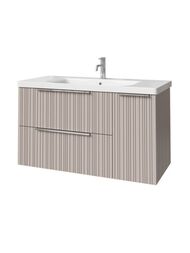 Тумба под раковину Caprigo RAIN 100 (1166х446х550) подвесная, 2 ящ, 1 дверь, Сансет 36515R-SF022