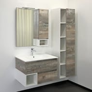 Тумба COMFORTY Турин-75М (755х520х465) подвесная, с раковиной, дуб бежевый матовый 00-00013913