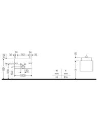 Тумба под умывальник Duravit Ketho 1000х410х475 подвесная, 1 ящик, базальт мат. KT642004343 — изображение 2