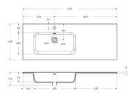 ���������� ��������� BelBagno (1210�465�175) ��������, ���� �����, ����� BB1200ETL-L