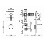��������� ��� ���� Zucchetti Bellagio ZB2659 ������������, ���������, ������� �����, ����: ����