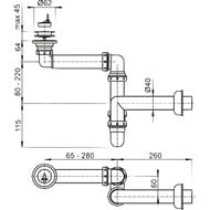 ����� ��� ����������� Alcaplast A413 d63, ���������� ������������
