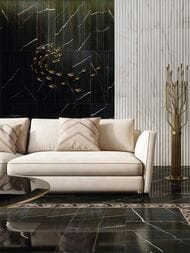 Плитка настенная KERAMA MARAZZI Греппи (400х1200) структурная, белая 14034R (кв.м.)