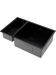 Мойка Omoikiri TAKI 69-2-U/IF SIDE GB-R (695х440х200) монтаж универсальный, цвет графит 4993183
