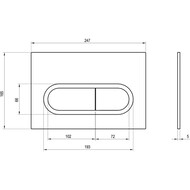 ������� ����� Ravak Chrome X01454 ������� ����, ������, ����: �����/����