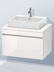 Тумба под раковину Duravit DuraStyle (800х512х548) 1 ящик, белый глянец DS531202222 — миниатюра 2