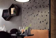 Мозаика Atlas Concorde BOOST Smoke Mosaico Hex Black (250х285) черная, AN69 (кв.м.)