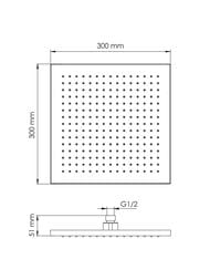 ������� ��� WasserKRAFT A359 300�300��, ��� ����������, ABS-�������, ����: ������