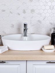 Мозаика Starmosaic Homework Hexagon small Carrara Matt 51х59 (265х278х6) белая, PMMT83017 (шт.) — изображение 2